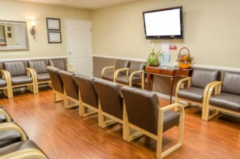 Doctors office waiting room.