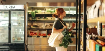 customer in a North Carolina grocery store
