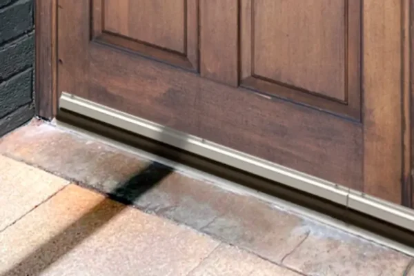 Flexi Armour door sweep installed on a residential front door in Charlotte, NC